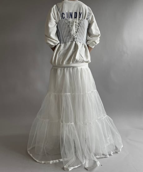 【RE;CIRCLE】 Re Corset Patchwork Stripe Shirt  /  240926-009