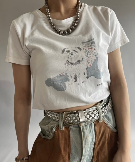 【USED】 Barbour Dog T-Shirt /240729-051