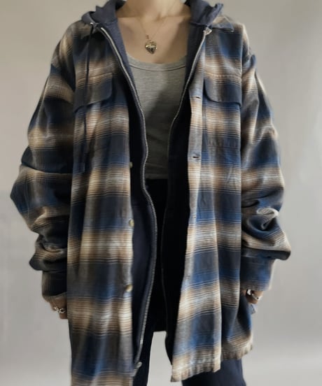 【USED】 Hanes Trader Joe's Zipup Hoodie / 221210-029