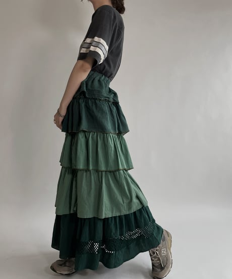 【RE;CIRCLE】 RE Indian Cotton Skirt / 220503-015