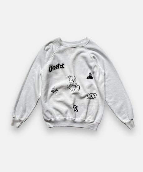 【Mashup Products】 Silk Screen Made in USA Hanes L/S Sweat top /  240217-022