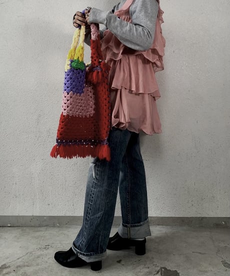 【RE;CIRCLE】 Granny Knit Bag ① /210125-0011
