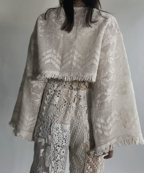 【RE;CIRCLE】 RE Crochet Lace Top / 220623-010