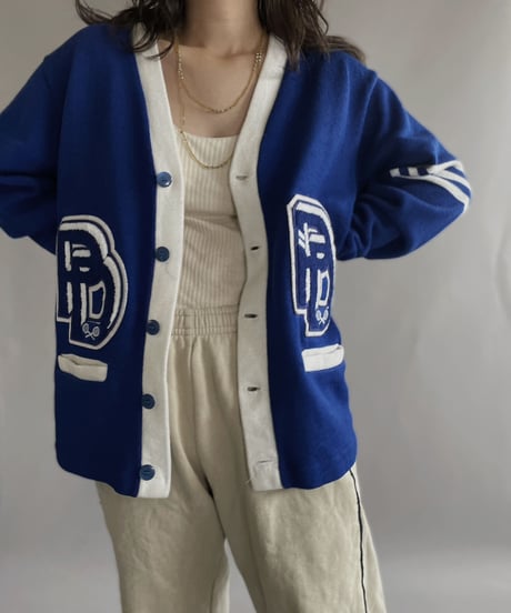 【USED】  Lettered Cardigan / 221105-012