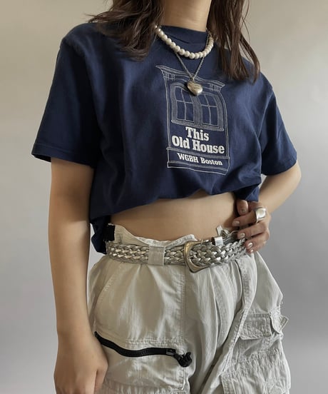 【USED】 Made in USA Hanes 80's  T-Shirt  /240608-030