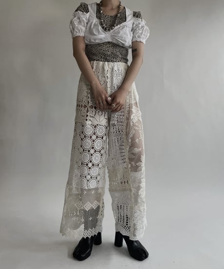 【USED】 White Cotton Short Sleeves Top / 220526-020