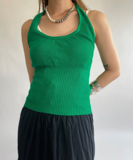 【USED】 Knit Halter-Top / 220711-019