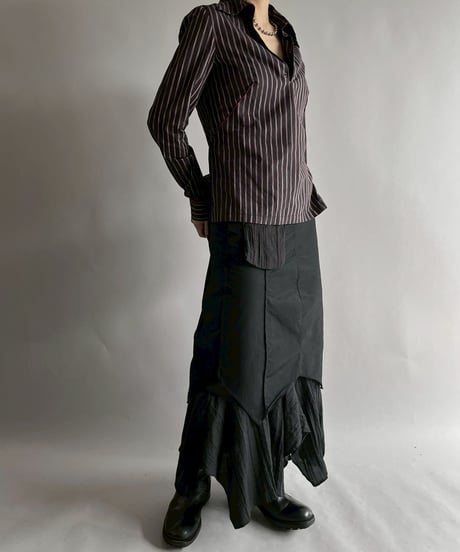 【USED】 Cop.Copine Stripe Shirt /251014-017