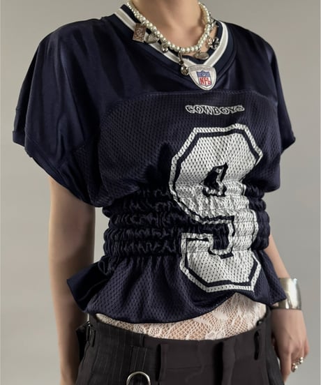 【RE;CIRCLE】 Shirring Football Shirt  /  250904-003