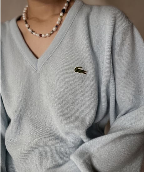 【USED】   LACOSTE Knit Top②/211126-008