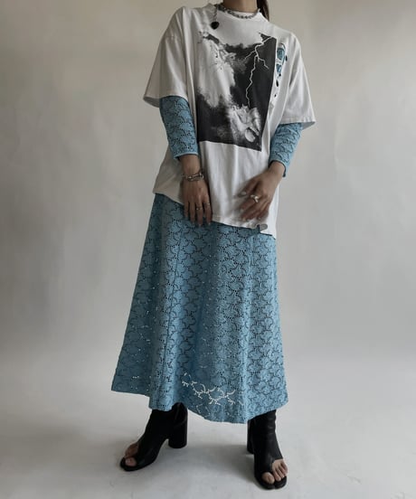 【USED】 Long Sleeves Lace One-piece / 220611-019