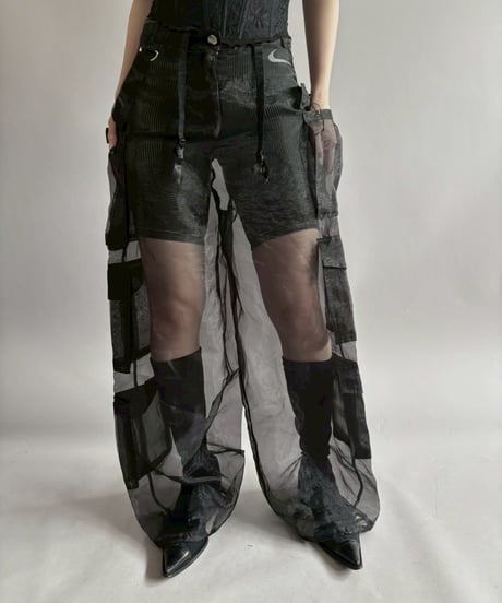【USED】 Sheer Organdy Pants /260411-010