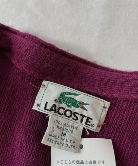 【USED】   LACOSTE Knit Cardigan④/210930-031