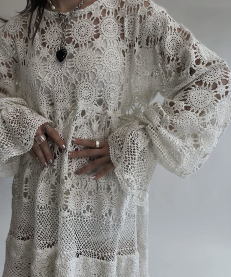 【RE;CIRCLE】 RE Crochet Lace One-piece / 220728-034