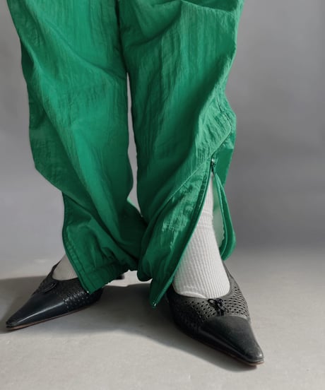 【USED】 Leopard Nylon Pants Green / 230128-020