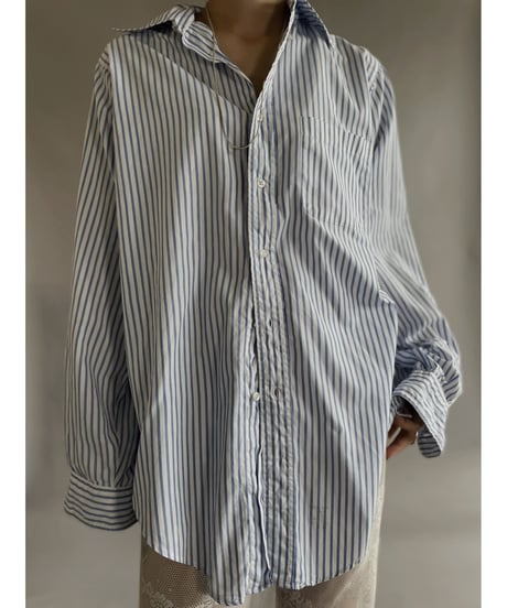 【USED】 made in USA Brooks Brothers L/S Strip Shirt /230608-008