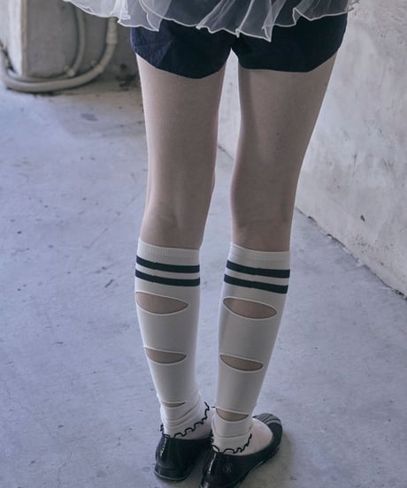 【NEW】Chinatsu Aoyama × UMBRO Leg Warmer Off White /  250315-005