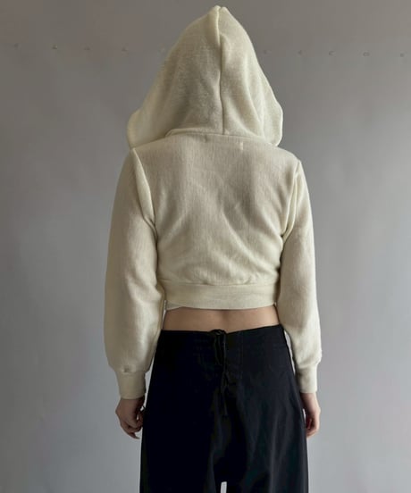 【RE;CIRCLE】 RE Hooded Acrylic Short Cardigan / 251016-006