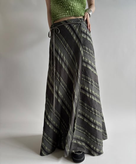 【USED】Design Long Skirt/250823-007