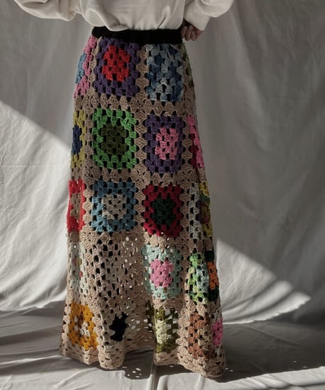 【RE;CIRCLE】 RE Granny Long Skirt⑥/211216-046