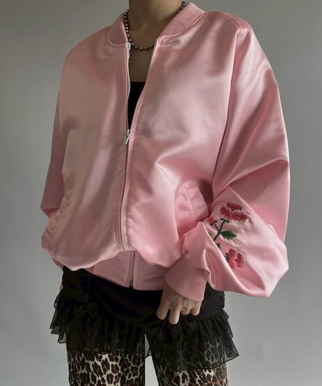 【USED】 Satin Blouson / 251122-001