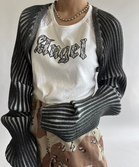 【USED】 The Open Product Patterned L/S Top /240921-018