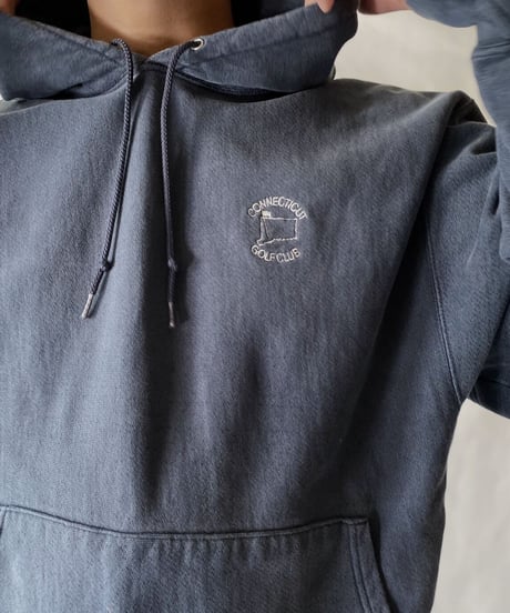 【USED】   Champion Reverse Weave Hoodie CONNECTICUT GOLF CLUB/211007-051