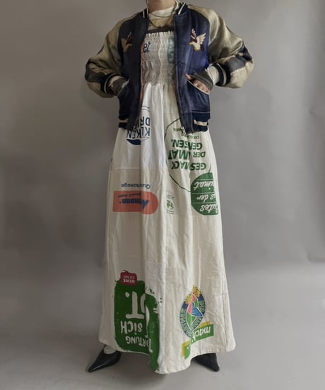 【RE;CIRCLE】RE Eco-Friendly Bag Shirring One-piece / 230327-020