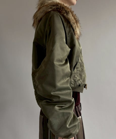 【RE;CIRCLE】  RE MA-1 Fur Collar Short Jacket/ 251120-001