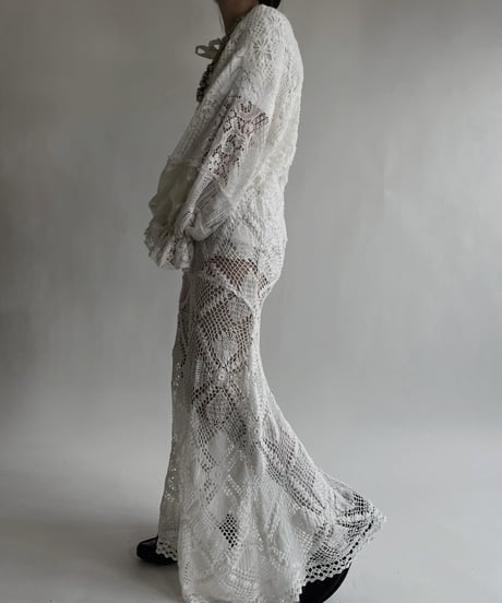 【RE;CIRCLE】 RE Crochet Lace Mermaid Skirt / 220526-024