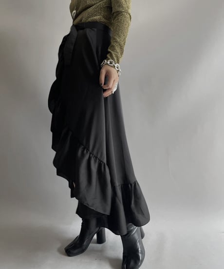 【USED】 Sandro Sheer Skirt / 231028-026