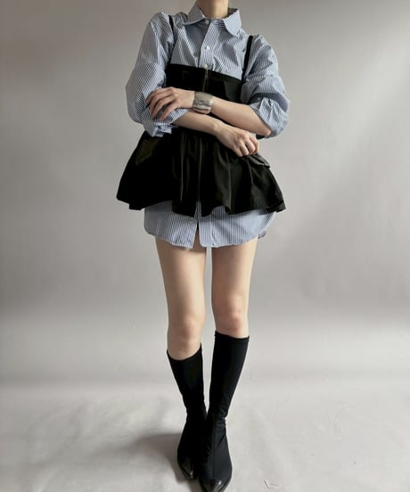 【RE;CIRCLE】 RE U.S Military Rebuild Mini One-Piece Black / 260423-005