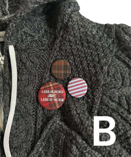 【RE;CIRCLE】 RE Aran Knit Double Zip-up Parka / Charcoal / 251030-006