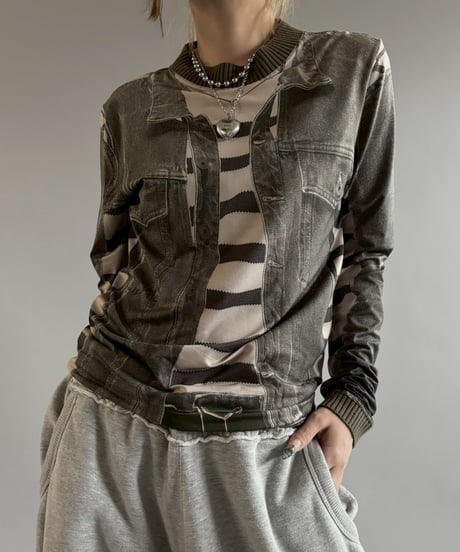 【USED】 Jean Paul GAULTIER × Y/Project Trompel'oeil Skin Top /251101-006