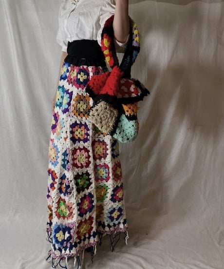 【RE;CIRCLE】 Granny Knit Bag① /210404-012