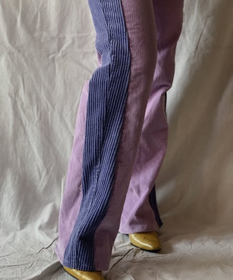 【RE;CIRCLE】 Remake Corduroy Side Line Pants①/210317-002