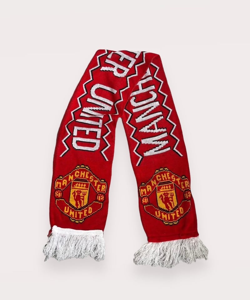USED】 Knit Soccer Muffler MANCHESTER UNITED/ 2