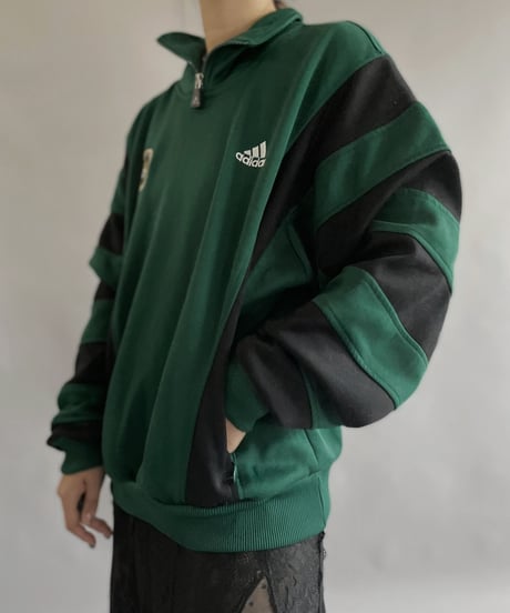 【USED】  Adidas Jersey  Half Zip Top/ 230415-020