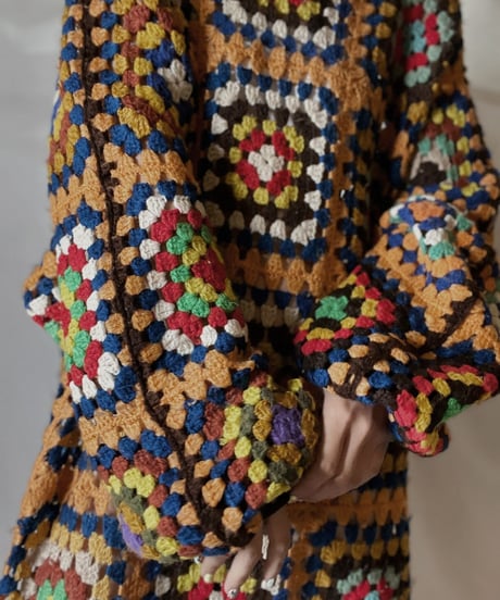 【RE;CIRCLE】 RE Granny Knit L/S Top/210917-012