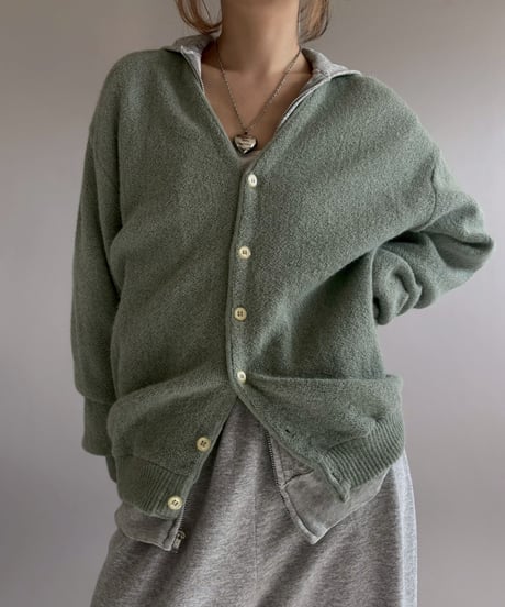 【USED】 Made In USA HERITAGE Acrylic Cardigan / 260110-003