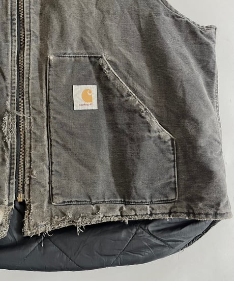 【USED】  Made in USA 95's Carhartt Duck Vest /250222-011