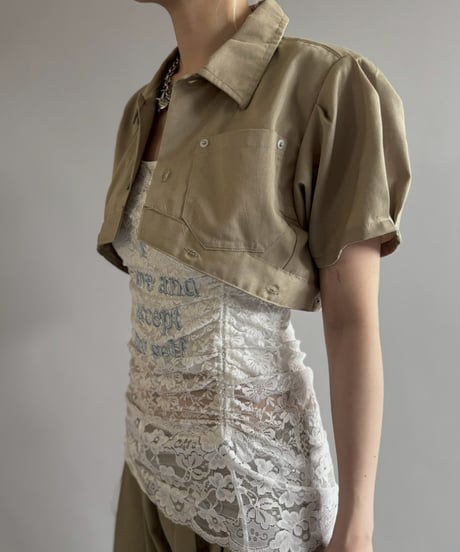 【Chinatsu Aoyama】 RE Makers Shirt Khaki / 260702-007