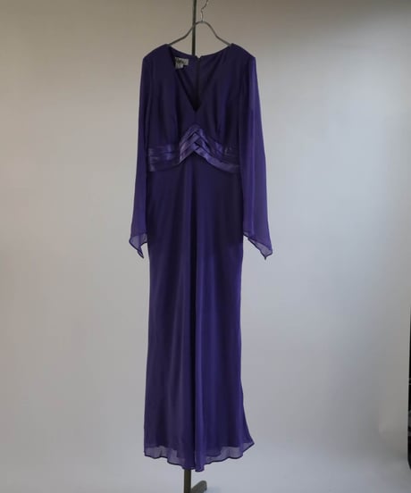 【USED】L/S Poly Dress ③ / 220324-022