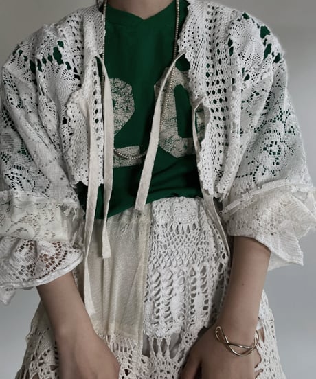 【RE;CIRCLE】 RE Crochet Lace Patchwork Bolero / 220526-033