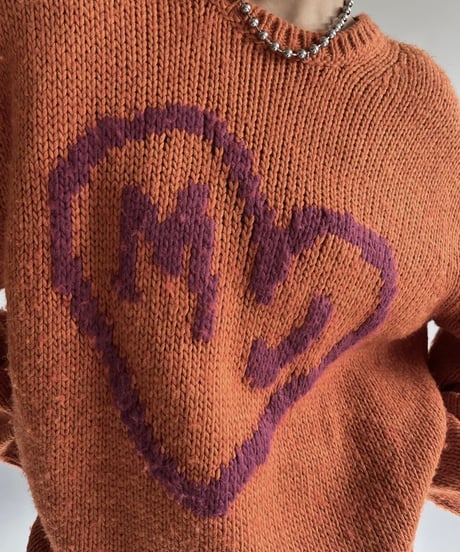 【USED】 HEAVEN Patterned Alpaca Knit Top /250104-026
