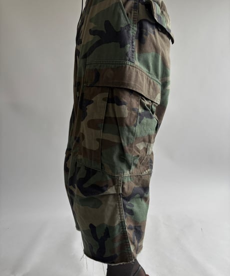 【USED】 Military Camouflage Cut Off Shorts / 250531-012