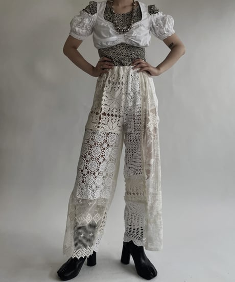 【USED】 White Cotton Short Sleeves Top / 220526-020