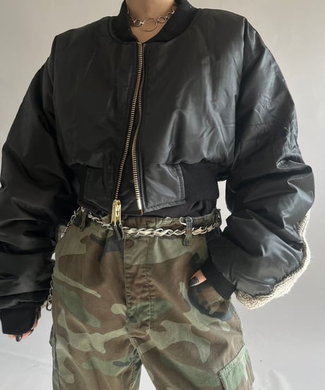 【RE;CIRCLE】 RE MA1 × Alan Knit Short Jacket / 241219-001