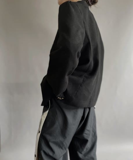 【USED】 Poly & Viscose Blazer Black / 221210-016