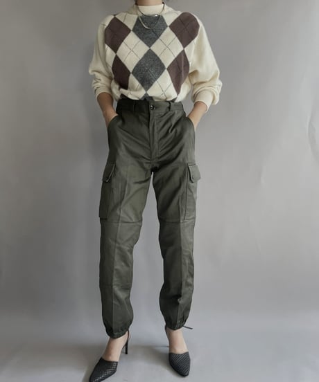 【USED】  Argyle Knit Sweater / 221112-007